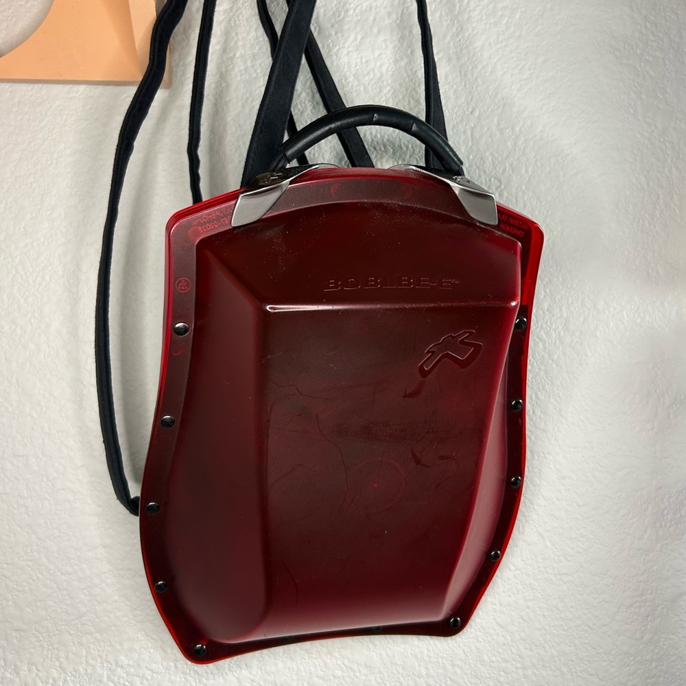 Red Hardshell Boblbee Scarabee Backpack